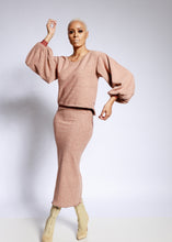 Salmon bishop sleeve sweater