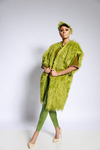 Fur/Green Coat