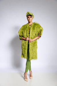Fur/Green Coat